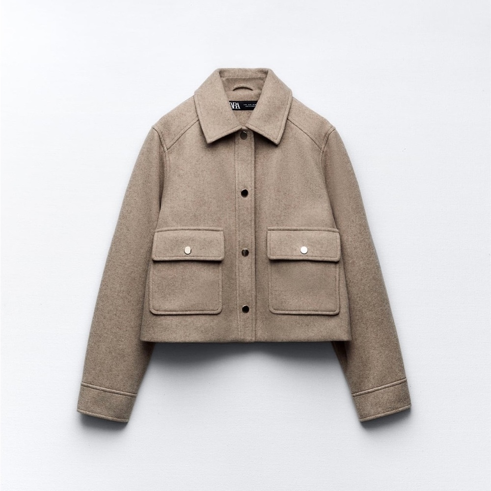 Cropped soft jacket